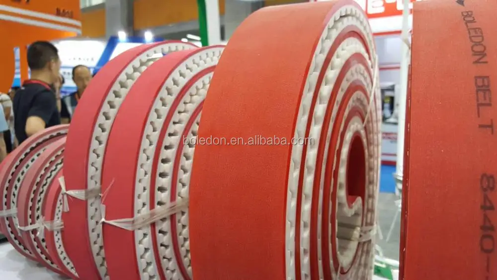 
Ceramic/textile/tobacco/packing industry rubber based PU timing belts AT10/AT20, HTD5/HTD8/HTD14 