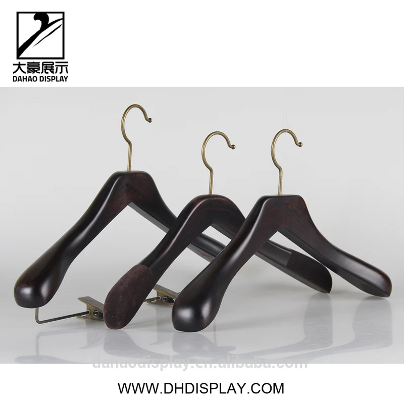 
 Лучшие деревянные вешалки для одежды производитель класса люкс ручной работы, изготавливаемая на заказ, деревянные бархатные вешалки для одежды магазин и 5-звездочного отеля  