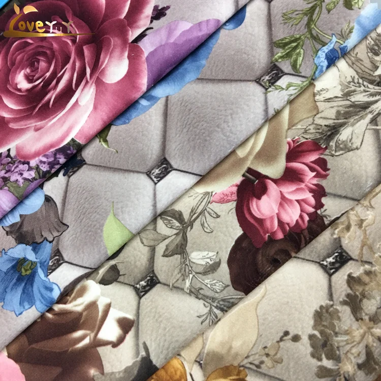 Китайские поставщики, обивка, бархатная ткань для дивана с принтом для домашнего текстиля