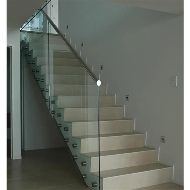 Wholesale stainless steel standoff hardware glass railing for stair