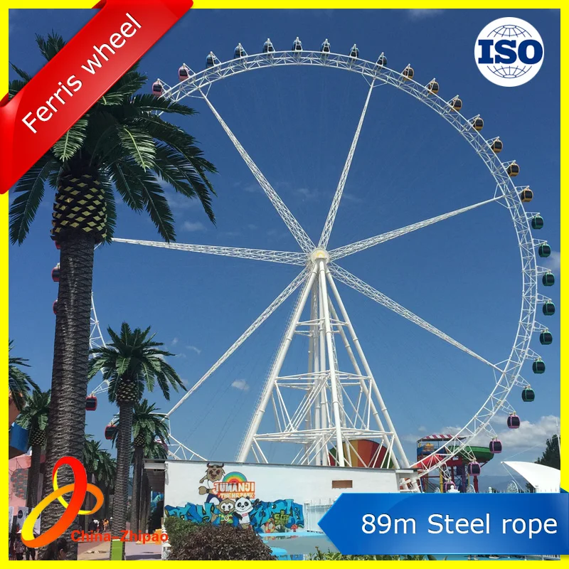89m spoke type ferris wheel For Amusement Parks