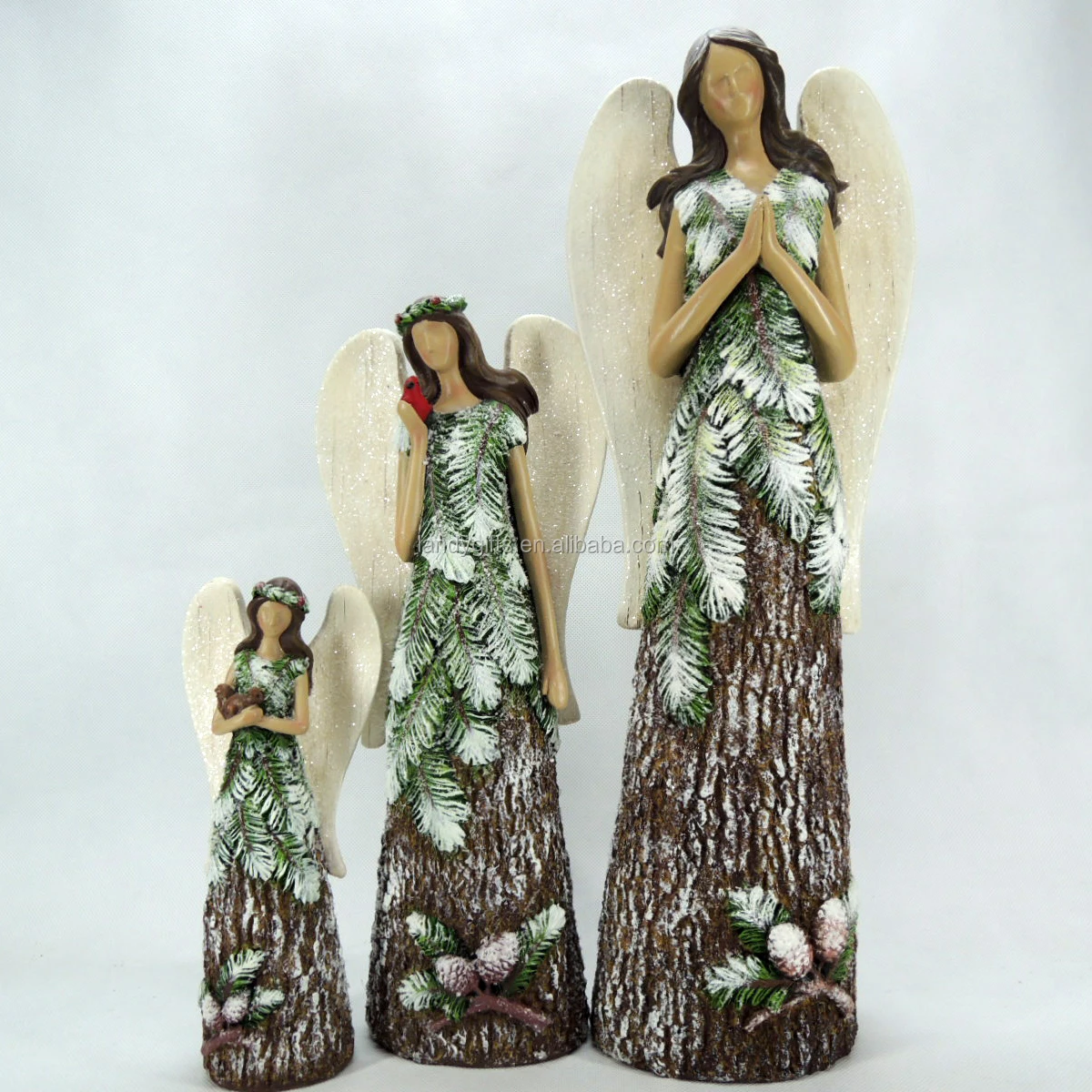 
Fashionable Faceless Forest Angel Figurines Resin,8-Inch 