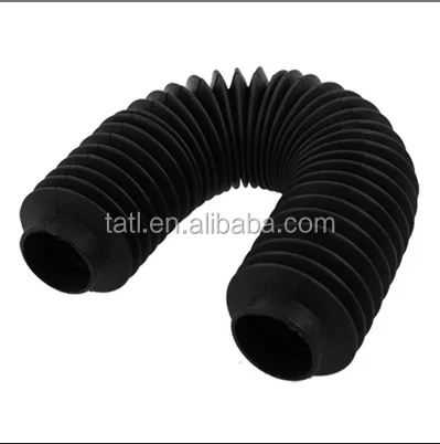 Machinery Black Rubber Flexibility Corrugated Sleeve Bellows