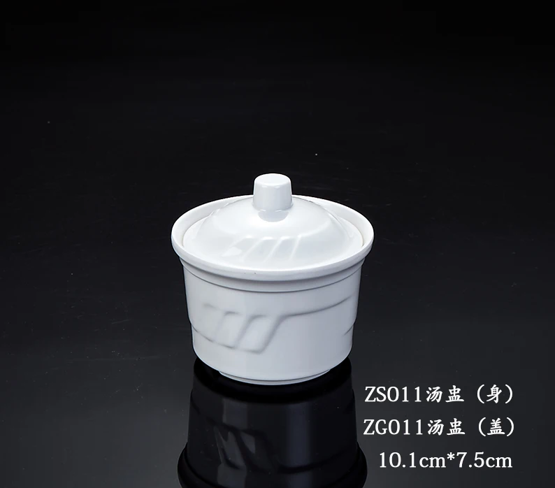 
Hot sale white porcelain customized soup tureen wholesale low MOQ 