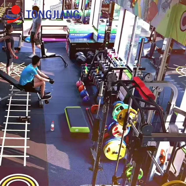 TJ фитнес напольный кроссфита коврик для спортзала 30 мм резиновая плитка