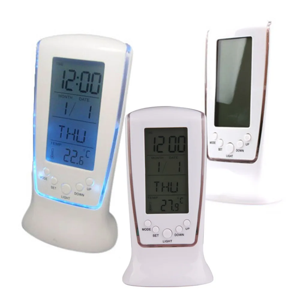 New Arrival LED Digital Home Alarm Clock Multi Functional Clock LED Calendar Thermometer Display Clock with