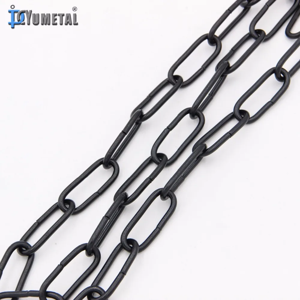 Decorative Single Jack Chain Hanging Basket steel zinc galvanized Brass plated twist Knot Circle chain with spool