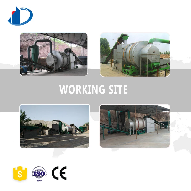 Rotary drum dryer for silica sand with drying equipment continuous conveyor