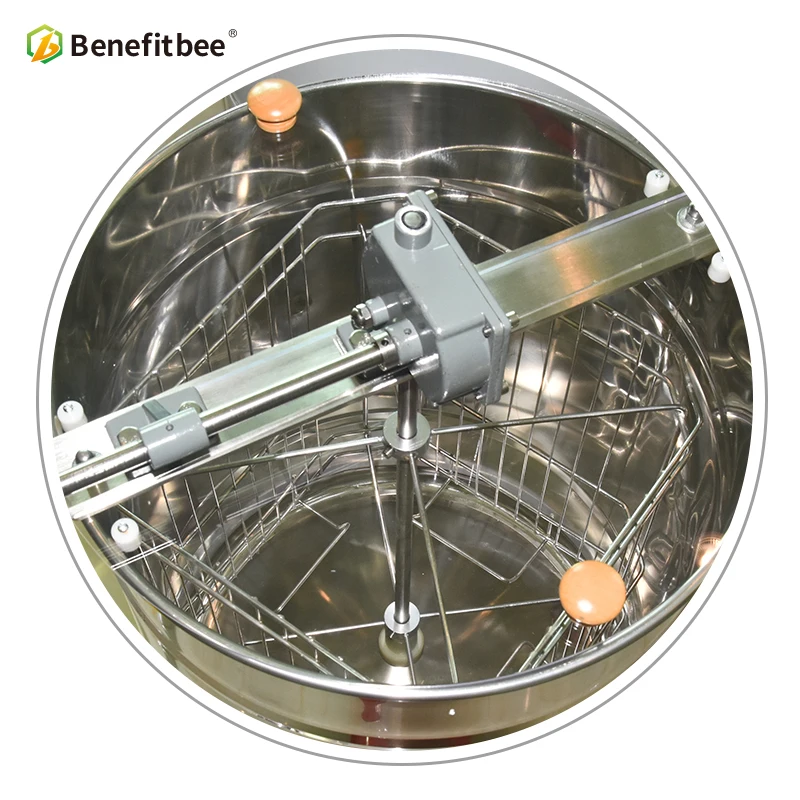 3-4  frame manual self reversal honey extractor (Gear box with brake function, steering  handle)