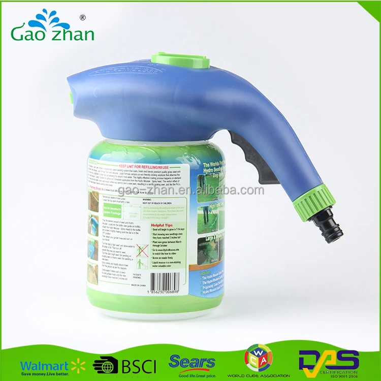 The Ultimate Home Hydro Seeding System Liquid Spray Seed Lawn Care Grass Shot