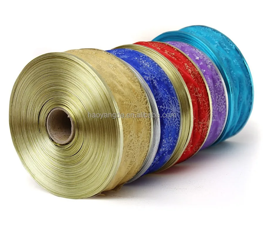 
Christmas Organza Ribbon Xmas Holiday Wedding Decorative Ribbon ~!!##@@ 