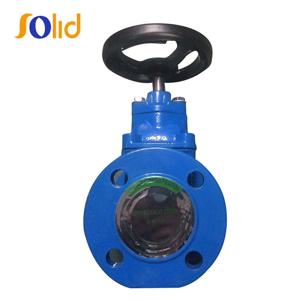 
DIN 3352 F4 DN50 PN16 Cast Iron CI OS&Y Resilient Seated Flange end Gate Valve 