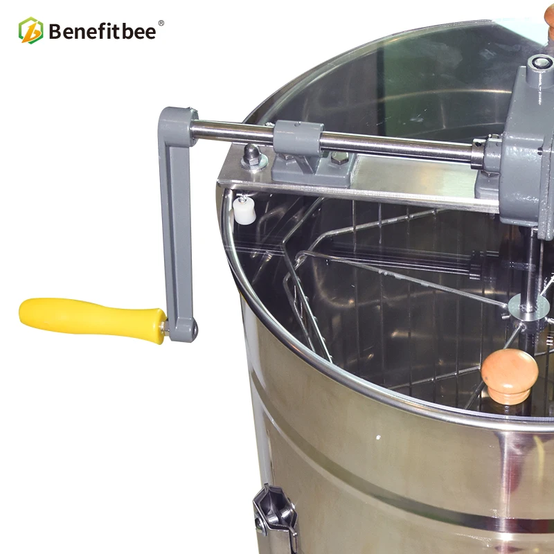 3-4  frame manual self reversal honey extractor (Gear box with brake function, steering  handle)