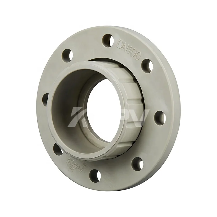 Стандартный размер пластиковые трубы фитинги PPH Горячая сварочная линия стальной воротник свободный фланец