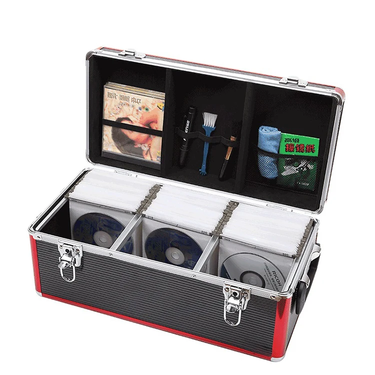 Large custom makeup jewel plastic wooden aluminum 1000 cd case