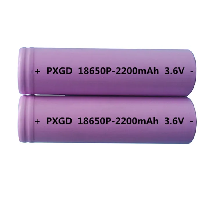 3.7V 2200mAh rechargeable battery 18650 li ion battery for camera flashlight