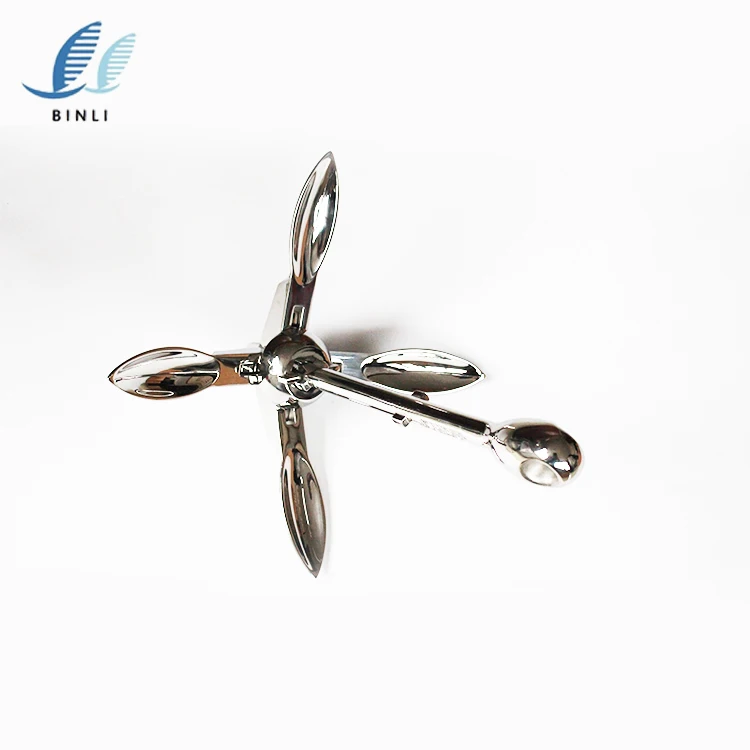 Fashion stainless steel boat accessories folding anker by experienced manufacturer