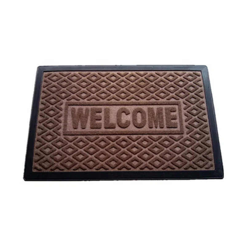 High Quality Machine Made Carpet Rubber Doormats For Outdoor