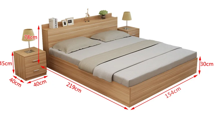 Bed Style Wooden New Modern Double Wood Melamine Panel Bedroom Furniture,modern Bunk Bed,modern JOYSOURCE JS-BED167 CN;SHN No,no