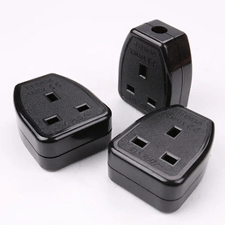BS1363 3pin uk female mother electrical power socket for extension cable use 13A