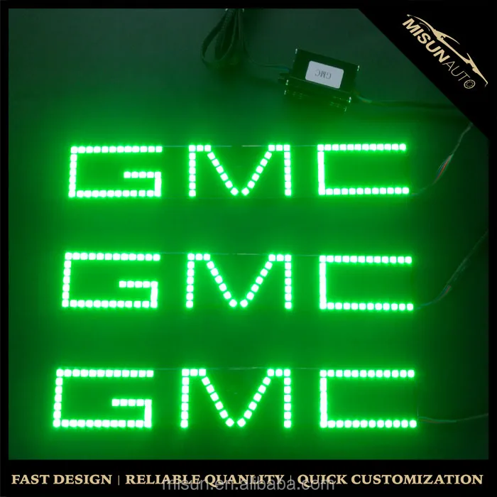 led halo ring GMC emblem light waterproof angel eyes truck front light
