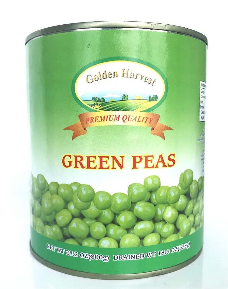 Heathy Canned Green Peas 184g, 284g, 312g, 400g, 425g, 567g, 800g, 850g, 2500g, 2840g