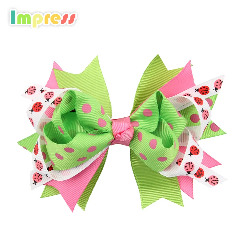 Fashion design hair accessories pink hair clip for baby girl