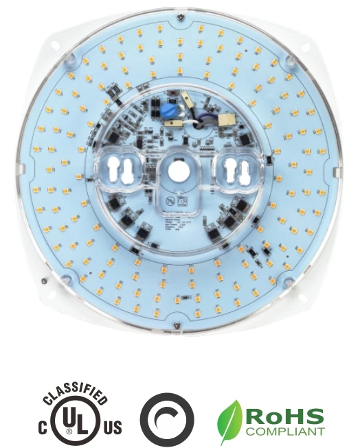 
46W 8.5' UL listed with 0-10v dimmable under AC120-277V DOB round LED light engine led light module for ceiling flush light 