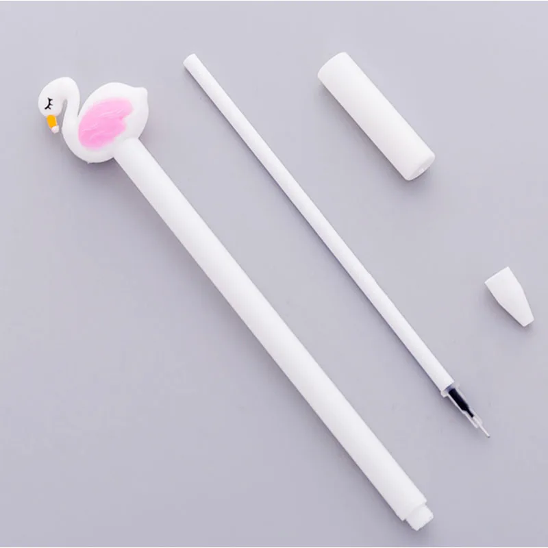 Новинка 0,5 мм кавайная мультяшная ручка Фламинго милые Креативные канцелярские принадлежности для девочек школьные офисные канцелярские товары рекламная акция Пластиковые чернила