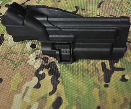 Loveslf military tactical gun holster BK LV3 M9 with light plastic waist holster