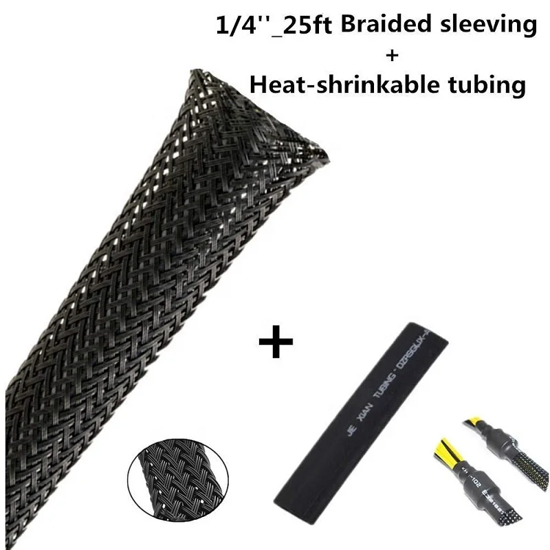 Hampool Black Braided Wire Loom Braided Cable Sleeving - China Cable Sleeve,  Braided Sleeving