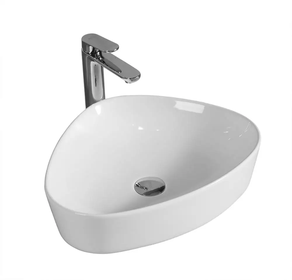 Triangle bathroom corner sinks modern aluminium wash basin twyford