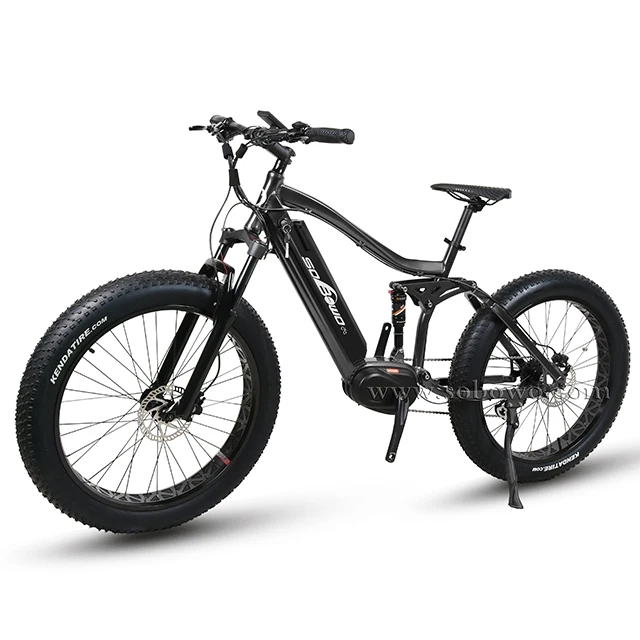 36V 250W Bafang Crank Mid Drive Electric Motorized Bike With Fat Tire