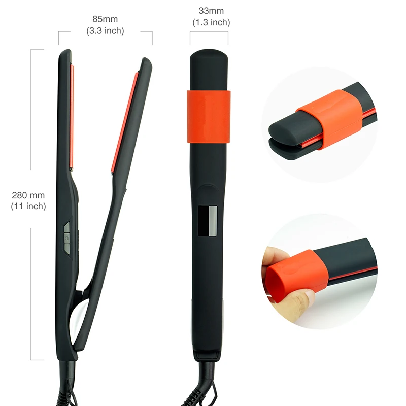 
Essential Flat Iron Private Label Hair Tools Titanium Plate Hair Styling Flat Iron 