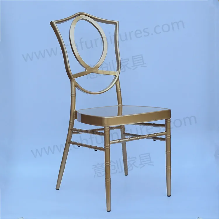 Ghana rental outdoor wedding decortaiton gold metal chairs for events