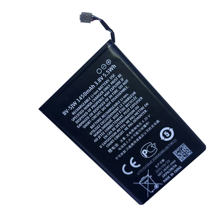 Hot Selling Replacement Original 3.8V 1450mAh mobile phone battery BV-5JW For Nokia N9 N9-00 Lumia 800 800C