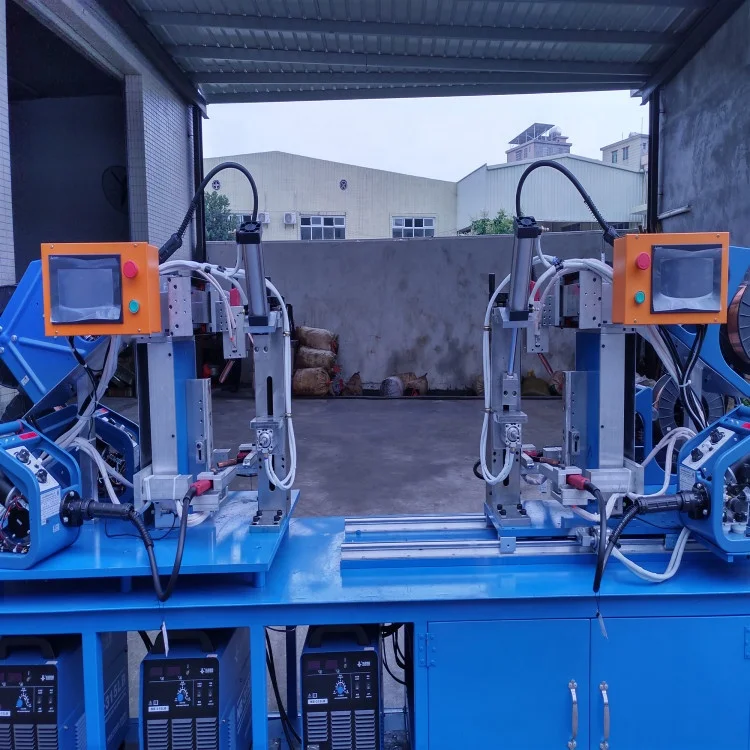 6 guns shelf straight seam welding equipment  warehouse equipment