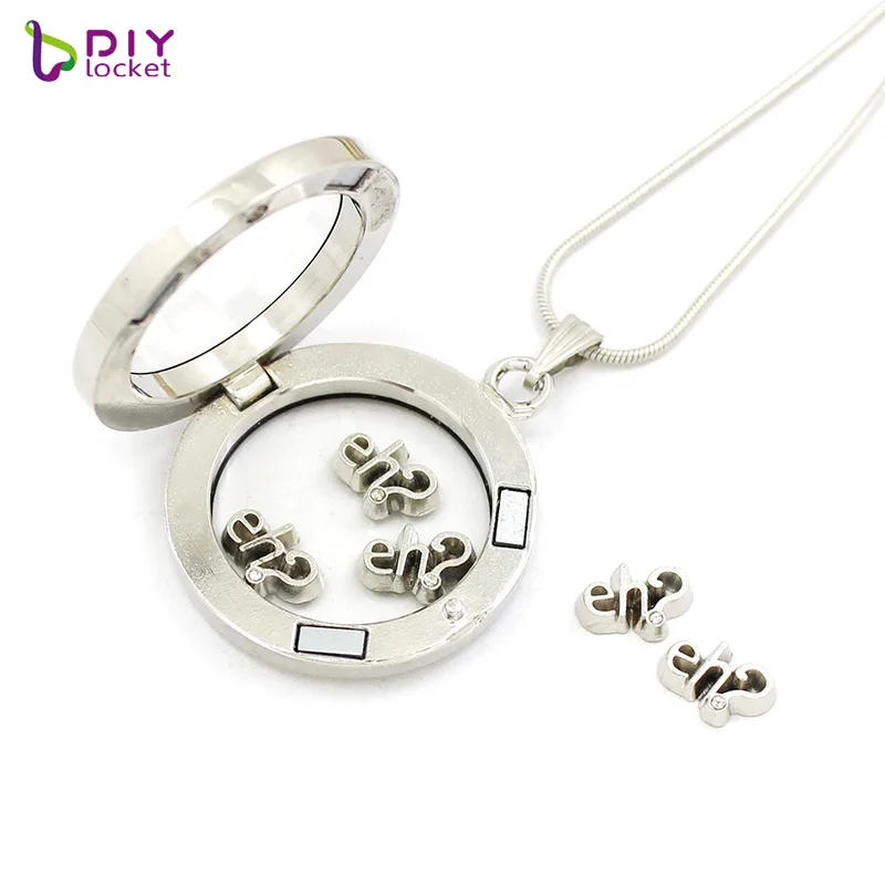 Wholesale Mix Style Mini  Floating Locket Charm For Floating Locket Necklace Accept Personalized Customization