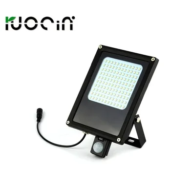 6 W solar panel 6000mah rechargeable outdoor LED solar motion sensor lamp