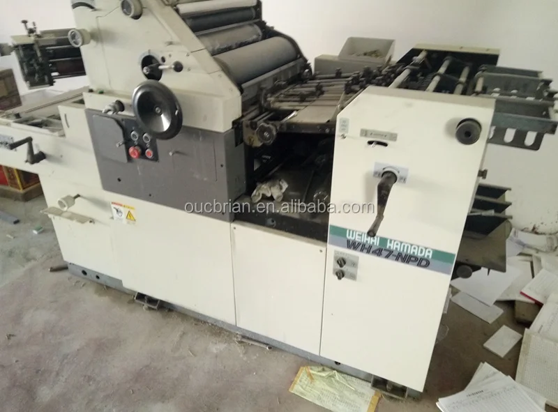 USED Hamada Offset Printer with numbering machine