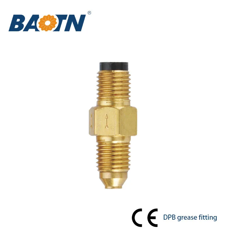 China BAOTN  nozzle Grease fitting types central lubrication system copper pipe  fittings for lathe cnc machine