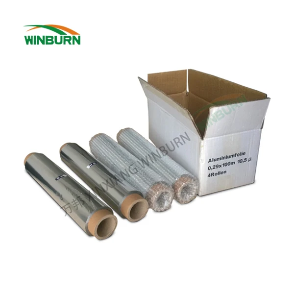 100m Household Alufolie 9~30 mic for Food Use Wrapping Paper