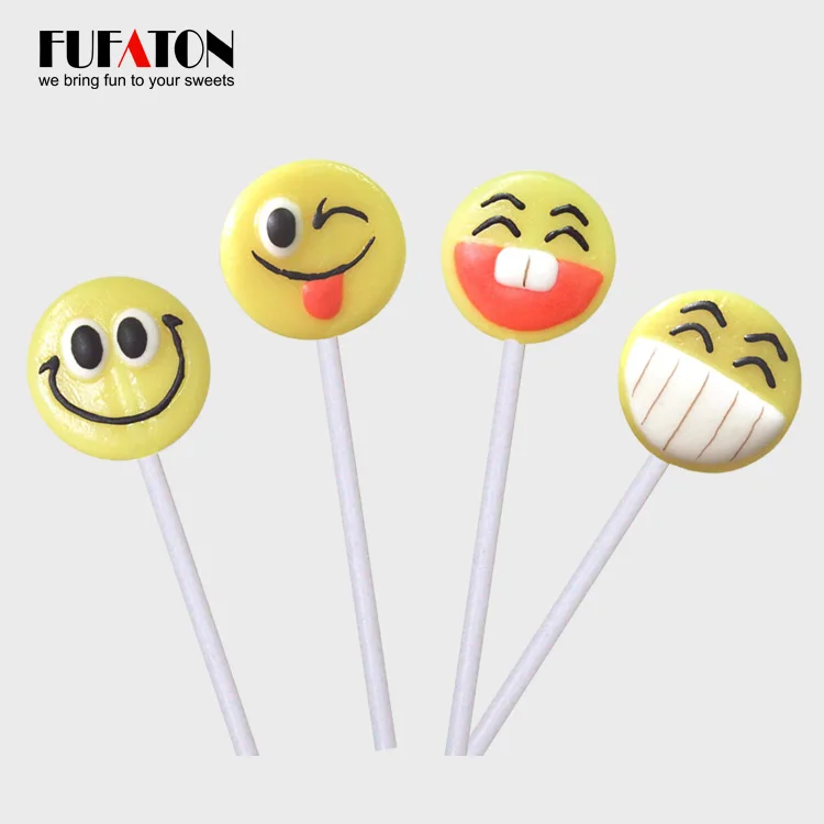 Hot sell customized fruit lollipop candy for kids hard candies