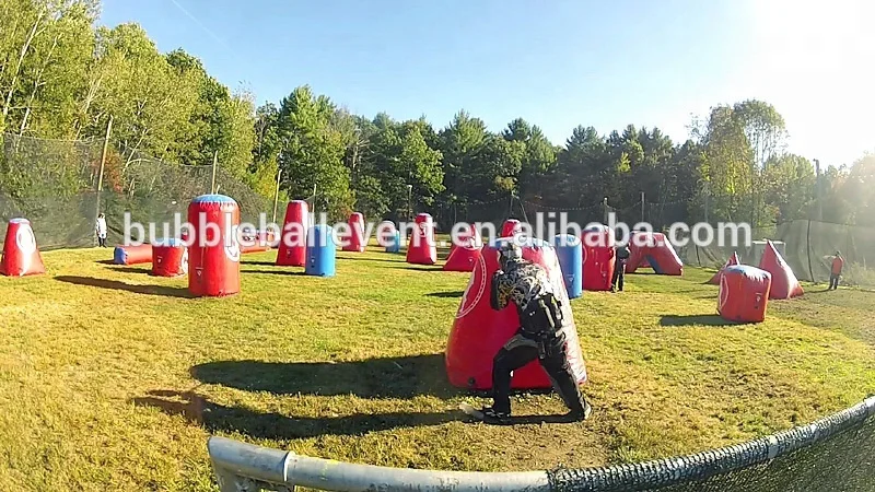 Высокое качество Прочный надувной Пейнтбол поле для спортивной игры зависит от надувной Пейнтбольный бункер материал и размер