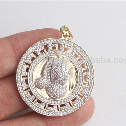 Изготовленные на заказ ювелирные изделия в стиле хип-хоп с покрытием из твердого золота 10 к или с покрытием из серебра 10 к, Лидер продаж