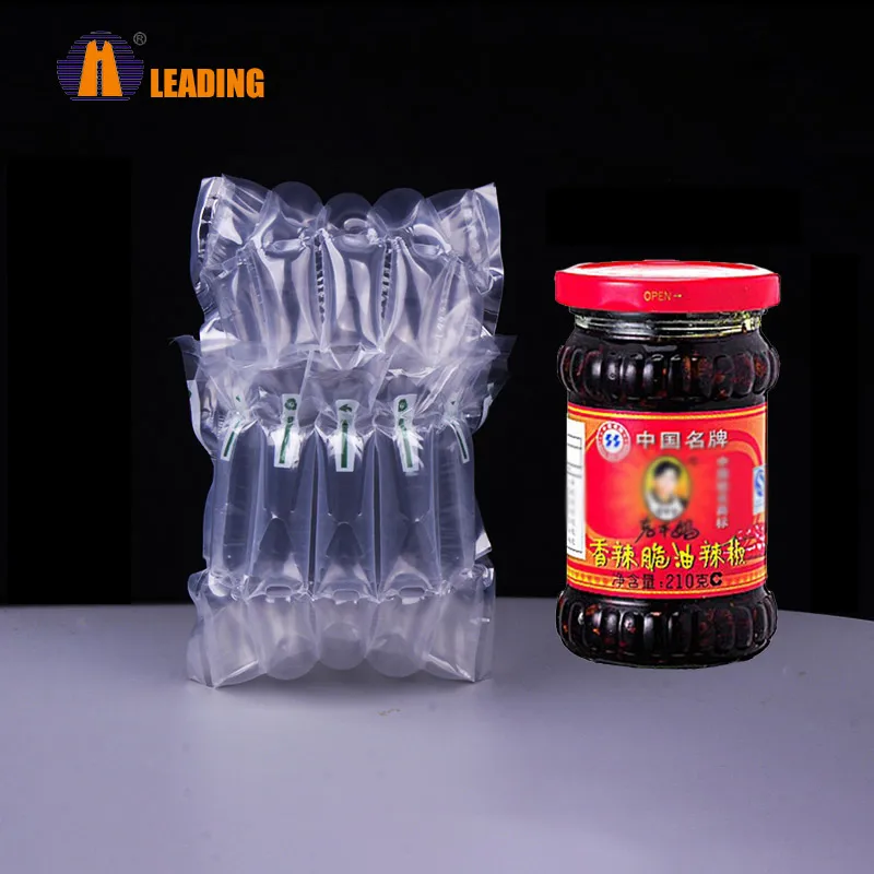 In Stock Blow Up Inflatable Air Column Post Wine Plastic Packing Bubble Bags For Protective Shipping Wine Bottles