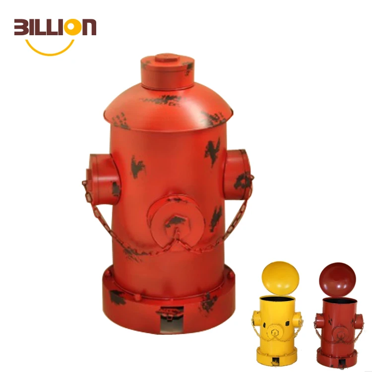 Cheap Tall Fire Hydrant Trash Can With Foot Pedal