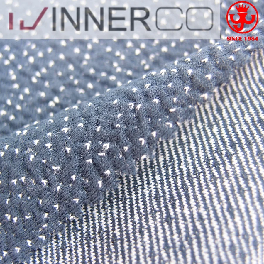 Cotton Polyester Spandex Jacquard  Knit Fabric