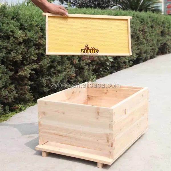 High Quality Natural China Fir Handmade Wooden Bee Hive for Beekeeping