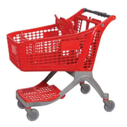 Modern Whole plastic unfolding supermarket shopping trolley cart